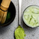 matcha iced latte